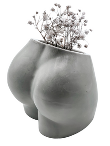 Concrete Female Booty Vase