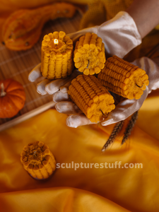  Corn Shaped, Novelty Candle, Unique Design, Farmhouse Decor, Handmade Candle, Decorative Accent, Quirky Home, Artisan Craft, Vegetable Theme, Whimsical Gift, Creative Home Decor, Corn Cob Candle, Fun Shaped, Collectible Candle, Table Centerpiece