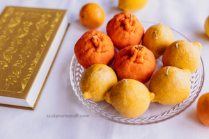  Fruit Candle, Aromatic Decor, Tropical Theme, Handmade Design, Exotic Home, Juicy Elements, Botanical Style, Refreshing Accents, Fruity Ambiance, Home Decor, Unique Fruit Display, Decorative Candle, Artisan Crafted