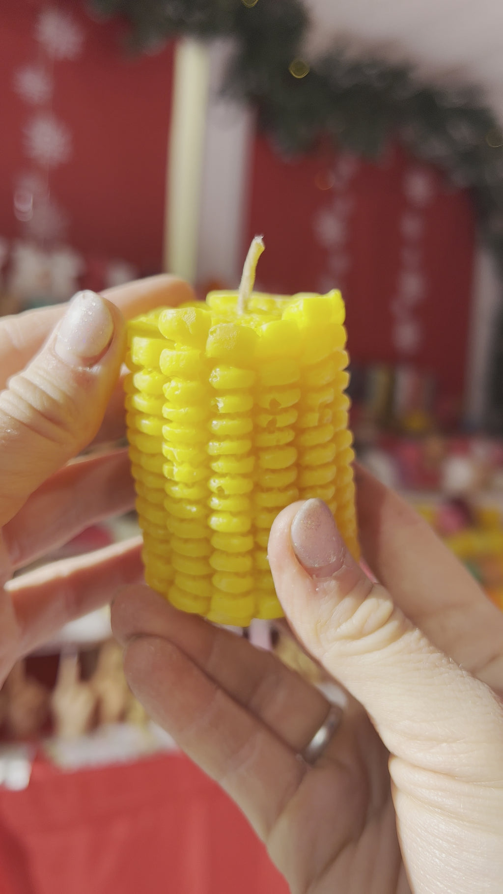  Corn Shaped, Novelty Candle, Unique Design, Farmhouse Decor, Handmade Candle, Decorative Accent, Quirky Home, Artisan Craft, Vegetable Theme, Whimsical Gift, Creative Home Decor, Corn Cob Candle, Fun Shaped, Collectible Candle, Table Centerpiece