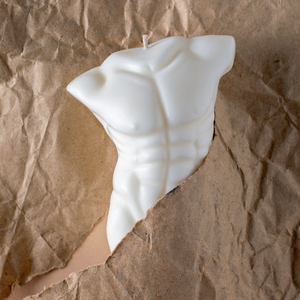 Sophisticated Sculptural Candle / Masculine Sensibility / Aesthetic Home Accessory / Handcrafted Wax Masterpiece / Trendy Interior Design / Sculpture-Inspired Candle / Unique Male Form Illumination / Decorative Centerpiece / Stylish Wax Creation / Artisanal Home Decor / Modern Decorative Figurine / Masculine Beauty Candle / Contemporary Wax Sculpture / Exquisite Home Detail / Artistic Statement Candle / Intriguing Male Bust Design / Sculptural Candle Art / Unique Waxwork