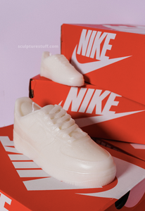 Unique and detailed Nike Air Force 1 Candle, a sneaker-shaped decorative sculpture candle. Crafted with precision, this high-quality candle adds a touch of urban flair to any space. Ideal gift for him, perfect for the holiday season. Limited stock availabl