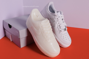 Unique and detailed Nike Air Force 1 Candle, a sneaker-shaped decorative sculpture candle. Crafted with precision, this high-quality candle adds a touch of urban flair to any space. Ideal gift for him, perfect for the holiday season. Limited stock availabl