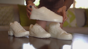Unique and detailed Nike Air Force 1 Candle, a sneaker-shaped decorative sculpture candle. Crafted with precision, this high-quality candle adds a touch of urban flair to any space. Ideal gift for him, perfect for the holiday season. Limited stock availabl
