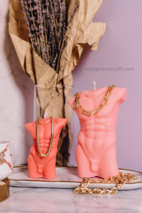 Sophisticated Sculptural Candle / Masculine Sensibility / Aesthetic Home Accessory / Handcrafted Wax Masterpiece / Trendy Interior Design / Sculpture-Inspired Candle / Unique Male Form Illumination / Decorative Centerpiece / Stylish Wax Creation / Artisanal Home Decor / Modern Decorative Figurine / Masculine Beauty Candle / Contemporary Wax Sculpture / Exquisite Home Detail / Artistic Statement Candle / Intriguing Male Bust Design / Sculptural Candle Art / Unique Waxwork