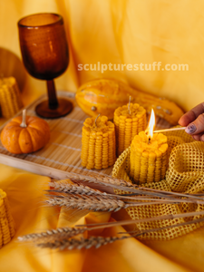  Corn Shaped, Novelty Candle, Unique Design, Farmhouse Decor, Handmade Candle, Decorative Accent, Quirky Home, Artisan Craft, Vegetable Theme, Whimsical Gift, Creative Home Decor, Corn Cob Candle, Fun Shaped, Collectible Candle, Table Centerpiece