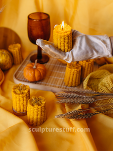  Corn Shaped, Novelty Candle, Unique Design, Farmhouse Decor, Handmade Candle, Decorative Accent, Quirky Home, Artisan Craft, Vegetable Theme, Whimsical Gift, Creative Home Decor, Corn Cob Candle, Fun Shaped, Collectible Candle, Table Centerpiece