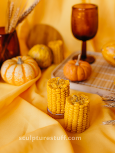  Corn Shaped, Novelty Candle, Unique Design, Farmhouse Decor, Handmade Candle, Decorative Accent, Quirky Home, Artisan Craft, Vegetable Theme, Whimsical Gift, Creative Home Decor, Corn Cob Candle, Fun Shaped, Collectible Candle, Table Centerpiece