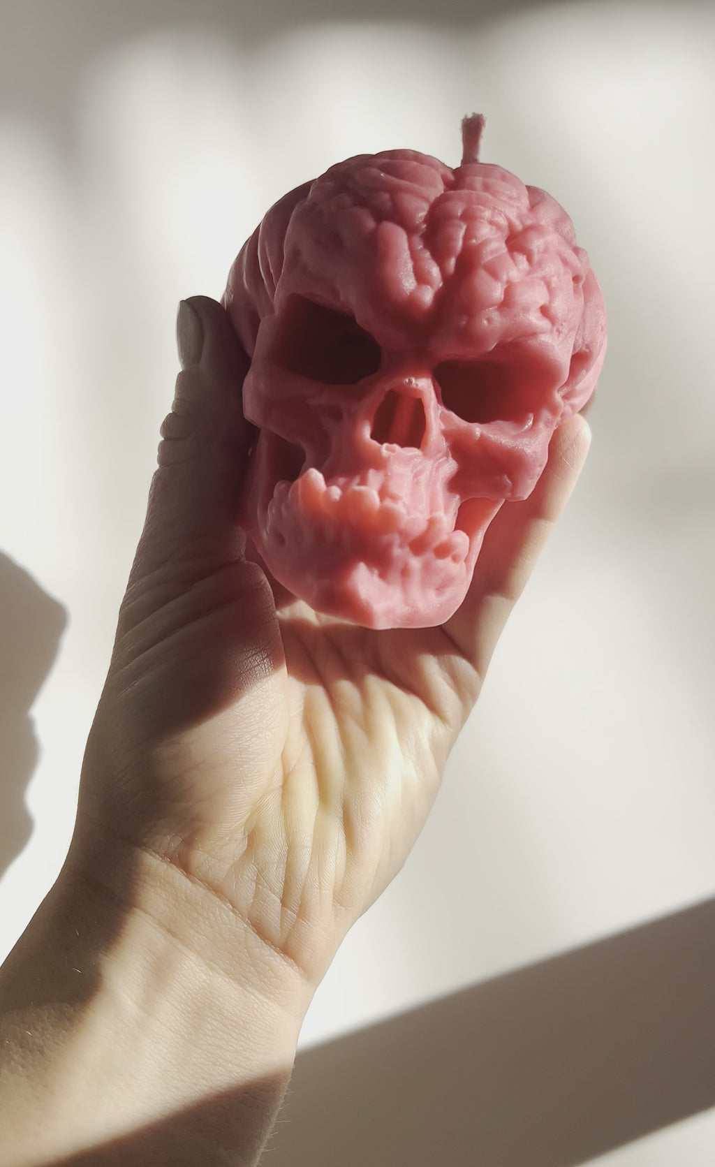 Gothic Skull Candle, Unique Macabre Design, Spooky Halloween Decor, Dark Aesthetic Home Accessory, Alternative Gift, Creepy Wax Sculpture, Unusual Home Decor, Intricate Skull Detail, Handcrafted Art, Decorative Display, Haunting Interior Design, Mysterious Atmosphere, Collector's Item, Eerie Home Accent, Goth Furnishing, Occult Inspired Decor, Skull Lover's Delight, Exquisite Wax Craftsmanship, Bewitching Illumination