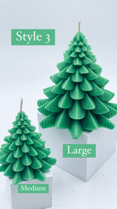 Pine Scented Candle, Handcrafted Holiday Decor, Festive Mantelpiece Candle, Winter Celebration Centerpiece, Cozy Christmas Atmosphere, Unique Tree-shaped Candle, Seasonal Illumination, Christmas Eve Candlelight, Ornamental Holiday Lighting, Christmas Tabletop Decor, Home for the Holidays Candle