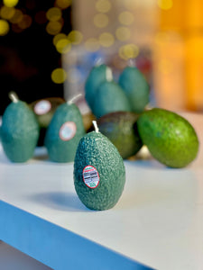  Avocado Shaped, Unique Design, Handcrafted Accent, Artisan Craftsmanship, Novelty Decor, Whimsical Gift, Creative Centerpiece, Fruit-Inspired Sculpture, Green Home Decor, Collectible Art Piece, Decorative Sculpture, Kitchen Decor, Modern Candle Holder, Quirky Home Accents, Fun Table Decor