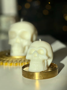 Gothic Skull Candle, Unique Macabre Design, Spooky Halloween Decor, Dark Aesthetic Home Accessory, Alternative Gift, Creepy Wax Sculpture, Unusual Home Decor, Intricate Skull Detail, Handcrafted Art, Decorative Display, Haunting Interior Design, Mysterious Atmosphere, Collector's Item, Eerie Home Accent, Goth Furnishing, Occult Inspired Decor, Skull Lover's Delight, Exquisite Wax Craftsmanship, Bewitching Illumination