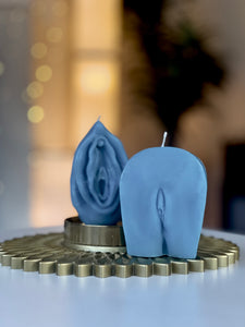 Pussy Soy Wax Candle Set of 2 candles / Vagina Shaped Candles/ Yoni home decor / Vulva candles / Female Genital Candles