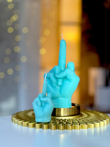  middle finger, candle, rebellion, protest, defiance, expression, gesture, humor, unconventional, statement, controversy, controversial, bold, irreverent, dissent, iconoclast, nonconformity, rebellion, unconventional art
