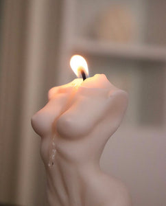 Stunning Female Candle / Feminine soy wax body candle