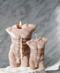 Sophisticated Sculptural Candle / Masculine Sensibility / Aesthetic Home Accessory / Handcrafted Wax Masterpiece / Trendy Interior Design / Sculpture-Inspired Candle / Unique Male Form Illumination / Decorative Centerpiece / Stylish Wax Creation / Artisanal Home Decor / Modern Decorative Figurine / Masculine Beauty Candle / Contemporary Wax Sculpture / Exquisite Home Detail / Artistic Statement Candle / Intriguing Male Bust Design / Sculptural Candle Art / Unique Waxwork