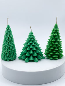 Pine Scented Candle, Handcrafted Holiday Decor, Festive Mantelpiece Candle, Winter Celebration Centerpiece, Cozy Christmas Atmosphere, Unique Tree-shaped Candle, Seasonal Illumination, Christmas Eve Candlelight, Ornamental Holiday Lighting, Christmas Tabletop Decor, Home for the Holidays Candle