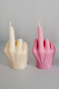 middle finger, candle, rebellion, protest, defiance, expression, gesture, humor, unconventional, statement, controversy, controversial, bold, irreverent, dissent, iconoclast, nonconformity, rebellious art, cheeky, symbolic, protest candle, counterculture, defiance symbol, edgy, unconventional design, cultural dissent, provocative, controversial art, rebellious spirit, bold statement.
