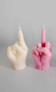 middle finger, candle, rebellion, protest, defiance, expression, gesture, humor, unconventional, statement, controversy, controversial, bold, irreverent, dissent, iconoclast, nonconformity, rebellious art, cheeky, symbolic, protest candle, counterculture, defiance symbol, edgy, unconventional design, cultural dissent, provocative, controversial art, rebellious spirit, bold statement.