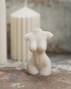 Elegant Female Torso Luminary / Sensuous Silhouette Candlelight / Graceful Contour Flame / Womanly Form Decorative Candle / Stylish Body Shape Wax / Artistic Goddess Candle / Unique Feminine Figure Illuminator / Exquisite Lady Sculpture Light / Decorative Femme Fatale Candle / Stylish Body Sculpture Luminary / Elegant Goddess Wax / Allure-Inspired Female Silhouette Candle / Chic Womanly Form Decor 