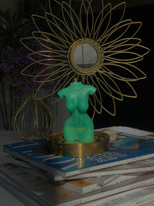 Sensual Female Form Candle / Artistic Body Shape Wax Light / Graceful Curves Illumination / Feminine Silhouette Decor / Goddess-Inspired Flame / Exquisite Figure Fragrance / Decorative Sculpture Candle