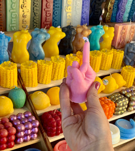 middle finger, candle, rebellion, protest, defiance, expression, gesture, humor, unconventional, statement, controversy, controversial, bold, irreverent, dissent, iconoclast, nonconformity, rebellious art, cheeky, symbolic, protest candle, counterculture, defiance symbol, edgy, unconventional design, cultural dissent, provocative, controversial art, rebellious spirit, bold statement.