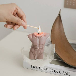 Sophisticated Sculptural Candle / Masculine Sensibility / Aesthetic Home Accessory / Handcrafted Wax Masterpiece / Trendy Interior Design / Sculpture-Inspired Candle / Unique Male Form Illumination / Decorative Centerpiece / Stylish Wax Creation / Artisanal Home Decor / Modern Decorative Figurine / Masculine Beauty Candle / Contemporary Wax Sculpture / Exquisite Home Detail / Artistic Statement Candle / Intriguing Male Bust Design / Sculptural Candle Art / Unique Waxwork