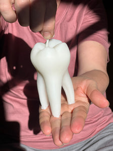 Tooth Candle, Dental Decor, Dentist Gift, Novelty Candle, Dentistry Art, Quirky Home Decor, Tooth-Shaped Candle, Dental Office Accent, Unique Gift Idea, Fun Wax Sculpture, Dentist Office Decor, Creative Present, Dental Hygiene Candle