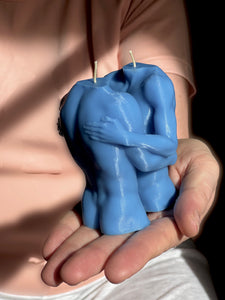 The Lovers Candle / Same-Sex Romance / Male-Male Unity / LGBTQ+ Flame / Gay Couple's Decor / Passionate Wax Sculpture / Love and Inclusivity / Romantic Candle Pair / Homosexual Ambiance / Unique Men's Gift / Relationship Symbolism / Pride Flame / Handcrafted Same-Sex Statue / LGBTQ Love Lighting / Gay Pride Candle