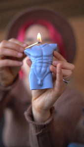 Sophisticated Sculptural Candle / Masculine Sensibility / Aesthetic Home Accessory / Handcrafted Wax Masterpiece / Trendy Interior Design / Sculpture-Inspired Candle / Unique Male Form Illumination / Decorative Centerpiece / Stylish Wax Creation / Artisanal Home Decor / Modern Decorative Figurine / Masculine Beauty Candle / Contemporary Wax Sculpture / Exquisite Home Detail / Artistic Statement Candle / Intriguing Male Bust Design / Sculptural Candle Art / Unique Waxwork