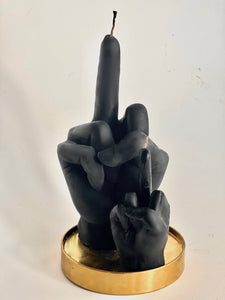 middle finger, candle, rebellion, protest, defiance, expression, gesture, humor, unconventional, statement, controversy, controversial, bold, irreverent, dissent, iconoclast, nonconformity, rebellious art, cheeky, symbolic, protest candle, counterculture, defiance symbol, edgy, unconventional design, cultural dissent, provocative, controversial art, rebellious spirit, bold statement.