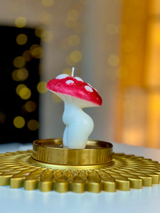  mushroom candle, fungi decor, candlelight ambiance, nature-inspired decor, unique candles, home fragrance, organic candles, handmade candles, eco-friendly decor, rustic candles, fungal art, artisanal candles, botanical candles, whimsical decor, sustainable living, natural elements, cozy atmosphere, earthy decor, woodland vibes, decorative candles