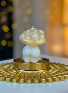 mushroom candle, fungi decor, candlelight ambiance, nature-inspired decor, unique candles, home fragrance, organic candles, handmade candles, eco-friendly decor, rustic candles, fungal art, artisanal candles, botanical candles, whimsical decor, sustainable living, natural elements, cozy atmosphere, earthy decor, woodland vibes, decorative candles
