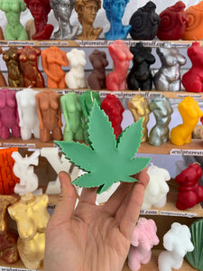  Weed Leaf Candle, Cannabis-inspired Decor, Marijuana Candle, Pot Leaf Sculpture, Herb-themed Candle, Ganja Decor, Leaf-shaped Wax, Cannabis Culture Art, Stoner Home Decor, Unique Weed Candle