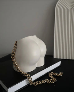 Female Booty Vase / Refined Craftsmanship / Luxury Living / Bespoke Creation / Conversation Starter / Modern Artistry / Seductive Silhouette / Glamorous Home Accessory / Chic Homeware / Artful Innovation / Sculptural Elegance / Novelty Decor