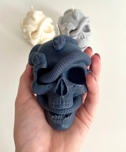 Gothic Skull Candle, Unique Macabre Design, Spooky Halloween Decor, Dark Aesthetic Home Accessory, Alternative Gift, Creepy Wax Sculpture, Unusual Home Decor, Intricate Skull Detail, Handcrafted Art, Decorative Display, Haunting Interior Design, Mysterious Atmosphere, Collector's Item, Eerie Home Accent, Goth Furnishing, Occult Inspired Decor, Skull Lover's Delight, Exquisite Wax Craftsmanship, Bewitching Illumination