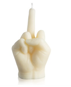  middle finger, candle, rebellion, protest, defiance, expression, gesture, humor, unconventional, statement, controversy, controversial, bold, irreverent, dissent, iconoclast, nonconformity, rebellious art, cheeky, symbolic, protest candle, counterculture, defiance symbol, edgy, unconventional design, cultural dissent, provocative, controversial art, rebellious spirit, bold statement.