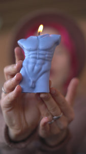 Sophisticated Sculptural Candle / Masculine Sensibility / Aesthetic Home Accessory / Handcrafted Wax Masterpiece / Trendy Interior Design / Sculpture-Inspired Candle / Unique Male Form Illumination / Decorative Centerpiece / Stylish Wax Creation / Artisanal Home Decor / Modern Decorative Figurine / Masculine Beauty Candle / Contemporary Wax Sculpture / Exquisite Home Detail / Artistic Statement Candle / Intriguing Male Bust Design / Sculptural Candle Art / Unique Waxwork