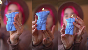 Sophisticated Sculptural Candle / Masculine Sensibility / Aesthetic Home Accessory / Handcrafted Wax Masterpiece / Trendy Interior Design / Sculpture-Inspired Candle / Unique Male Form Illumination / Decorative Centerpiece / Stylish Wax Creation / Artisanal Home Decor / Modern Decorative Figurine / Masculine Beauty Candle / Contemporary Wax Sculpture / Exquisite Home Detail / Artistic Statement Candle / Intriguing Male Bust Design / Sculptural Candle Art / Unique Waxwork