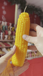  Corn Shaped, Novelty Candle, Unique Design, Farmhouse Decor, Handmade Candle, Decorative Accent, Quirky Home, Artisan Craft, Vegetable Theme, Whimsical Gift, Creative Home Decor, Corn Cob Candle, Fun Shaped, Collectible Candle, Table Centerpiece