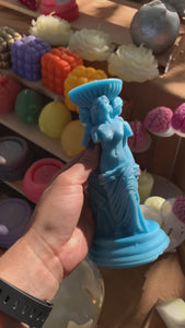  Greek Goddess Candle, Mythology Decor, Divine Scent, Ancient Greece, Pantheon Art, Mythical Beauty, Deity Inspired, Olympus Home, Worship Candle, Power Aromatherapy, Legendary Fragrance, Immortal Sculpture, Goddess-themed Décor