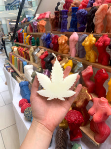  Weed Leaf Candle, Cannabis-inspired Decor, Marijuana Candle, Pot Leaf Sculpture, Herb-themed Candle, Ganja Decor, Leaf-shaped Wax, Cannabis Culture Art, Stoner Home Decor, Unique Weed Candle
