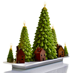 Pine Scented Candle, Handcrafted Holiday Decor, Festive Mantelpiece Candle, Winter Celebration Centerpiece, Cozy Christmas Atmosphere, Unique Tree-shaped Candle, Seasonal Illumination, Christmas Eve Candlelight, Ornamental Holiday Lighting, Christmas Tabletop Decor, Home for the Holidays Candle