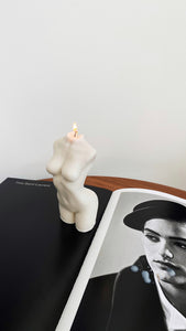 Stunning Female Candle / Feminine soy wax body candle