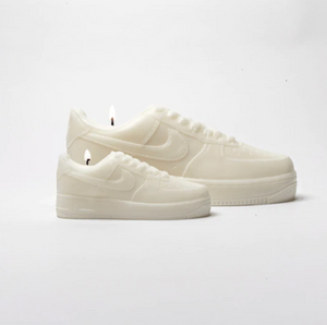 Unique and detailed Nike Air Force 1 Candle, a sneaker-shaped decorative sculpture candle. Crafted with precision, this high-quality candle adds a touch of urban flair to any space. Ideal gift for him, perfect for the holiday season. Limited stock availabl